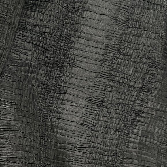 Vintage Crinkle Textured Oversized Button Down Up Relaxed Fit Blouse Shirt Top - Picture 7 of 8